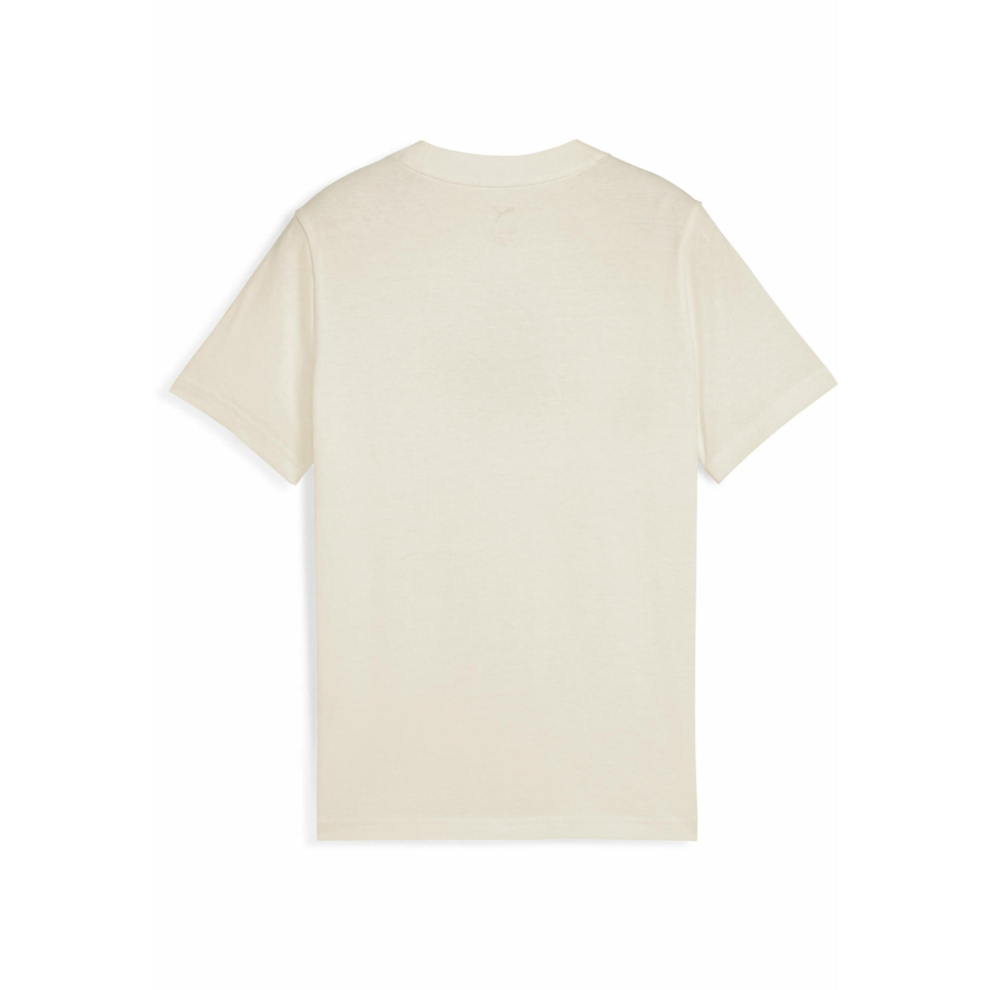 Młodzieżowa koszulka Essentials Script PUMA Alpine Snow White