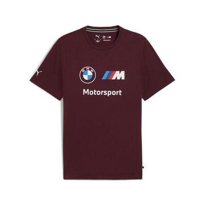 Camiseta BMW M Motorsport Essentials con logo Hombre PUMA Ruby Shimmer Red