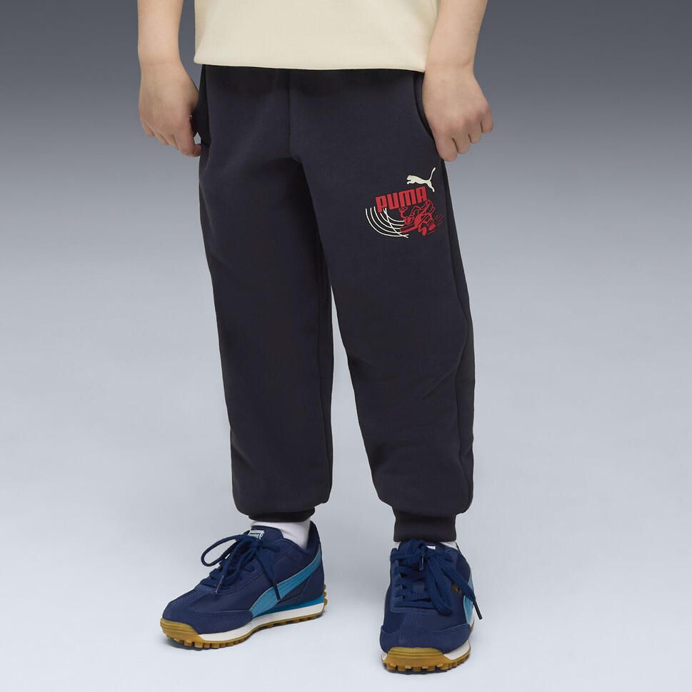 Dziecięce spodnie dresowe Little Runners PUMA New Navy Blue
