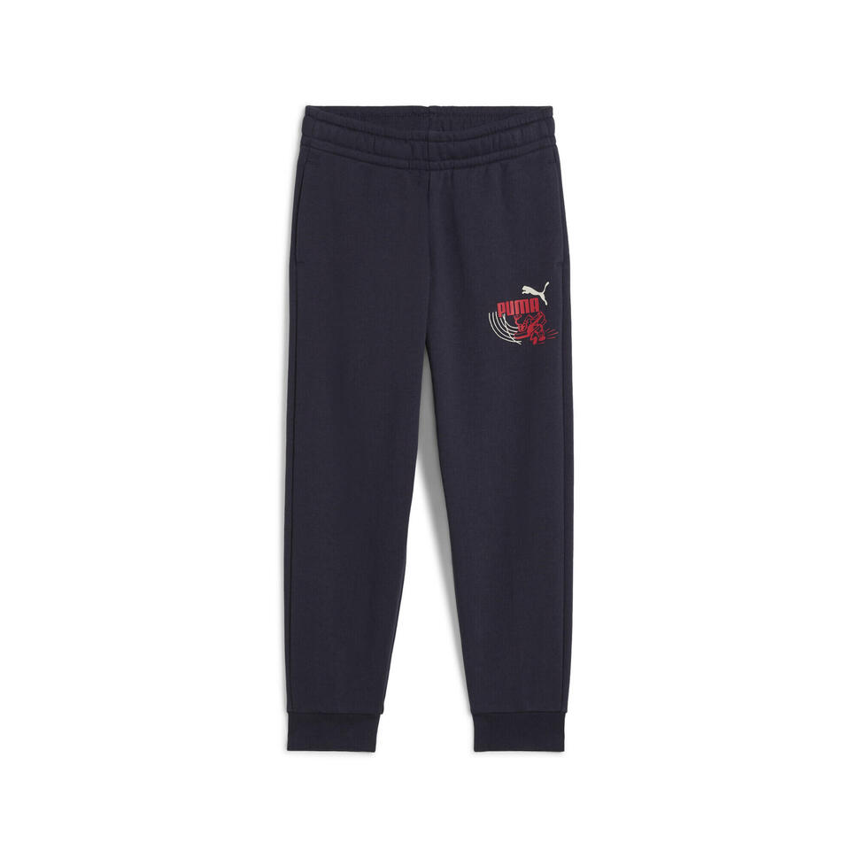 Dziecięce spodnie dresowe Little Runners PUMA New Navy Blue thumbnail