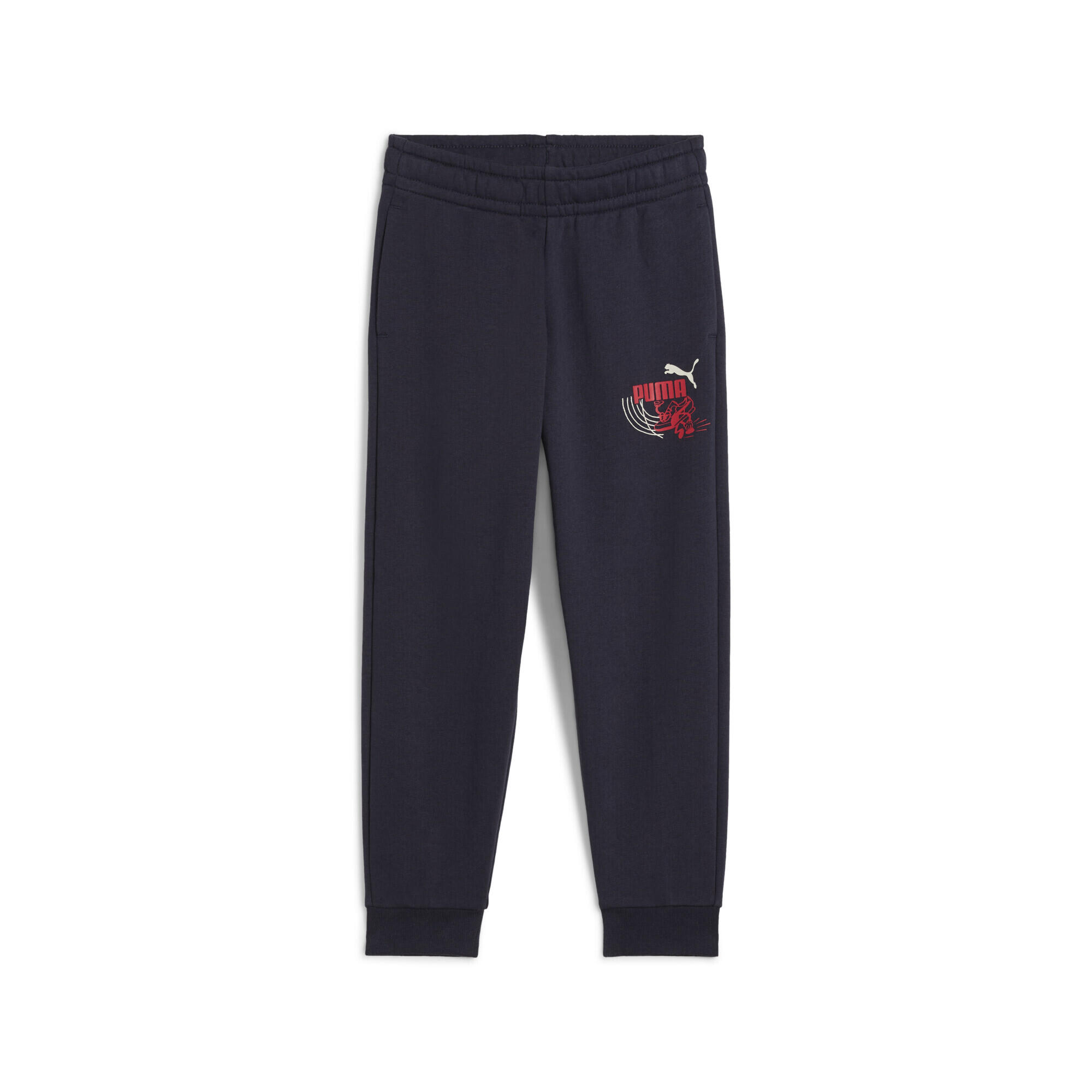 Dziecięce spodnie dresowe Little Runners PUMA New Navy Blue