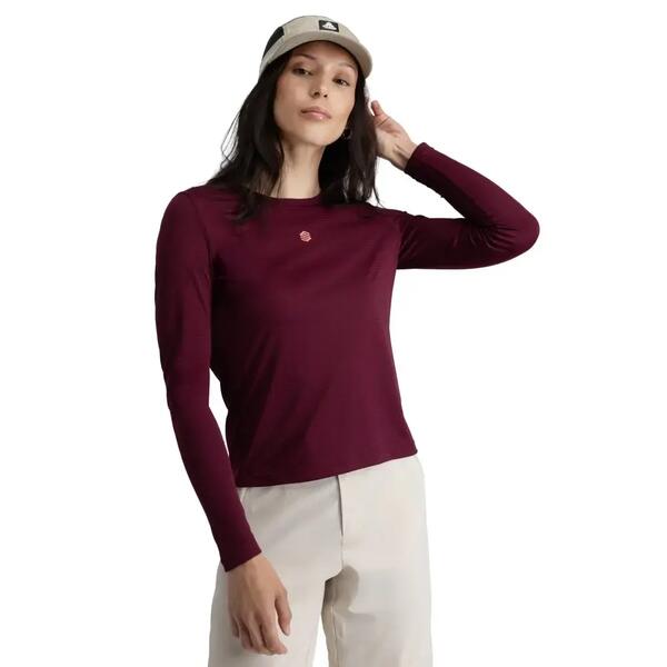 SIROKO Camiseta manga larga montaña mujer senderismo Wander Purple Morado