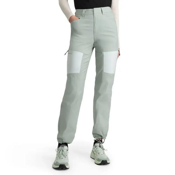 SIROKO Pantalón largo montaña ligero mujer senderismo Vortex Green Verde