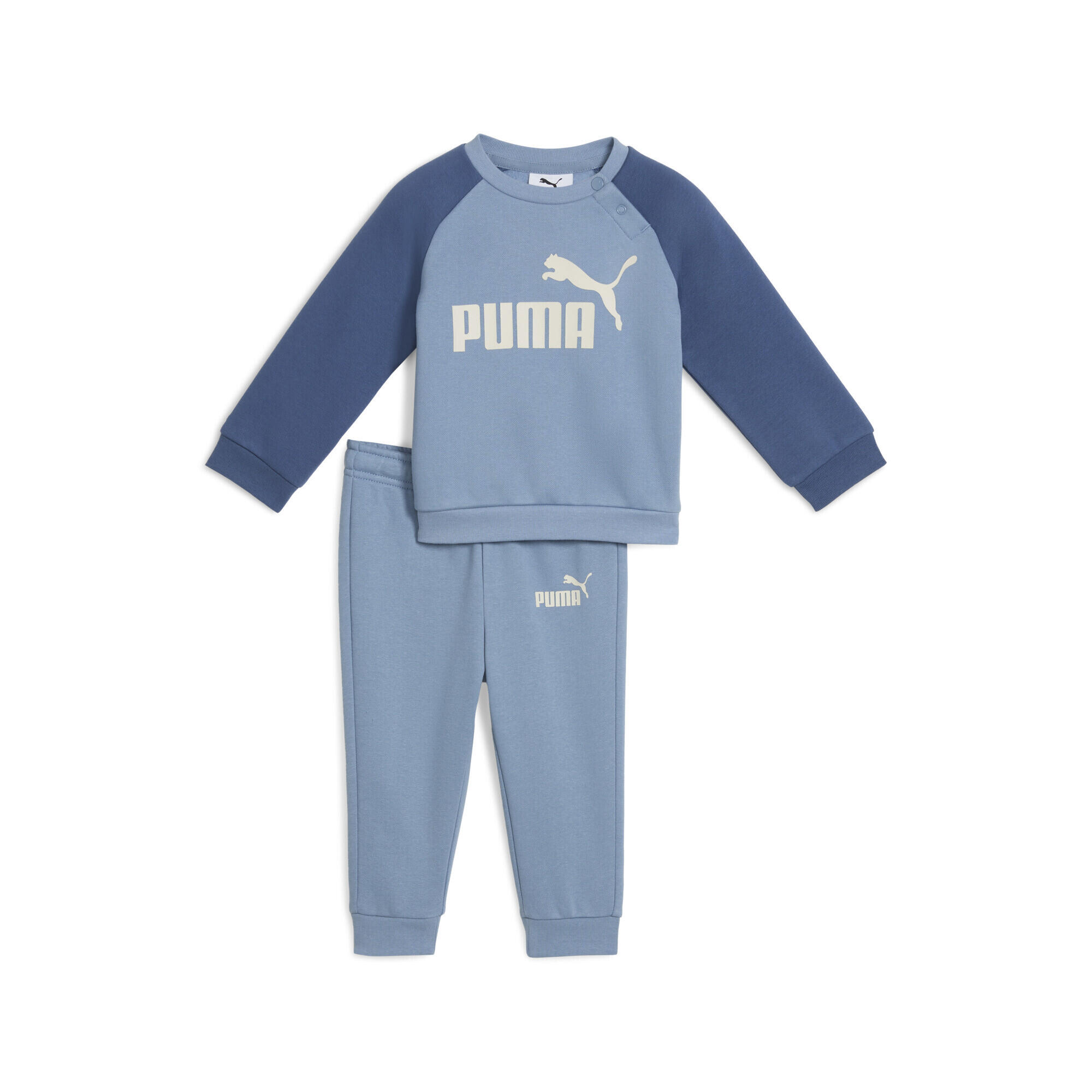 PUMA Minicats Essentials Raglan Crew Set Kinder PUMA Cool Blue