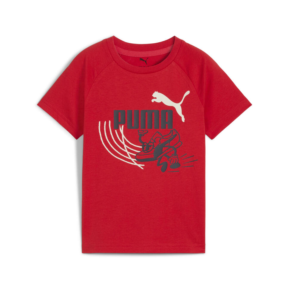 Dziecięca koszulka Little Runners PUMA For All Time Red