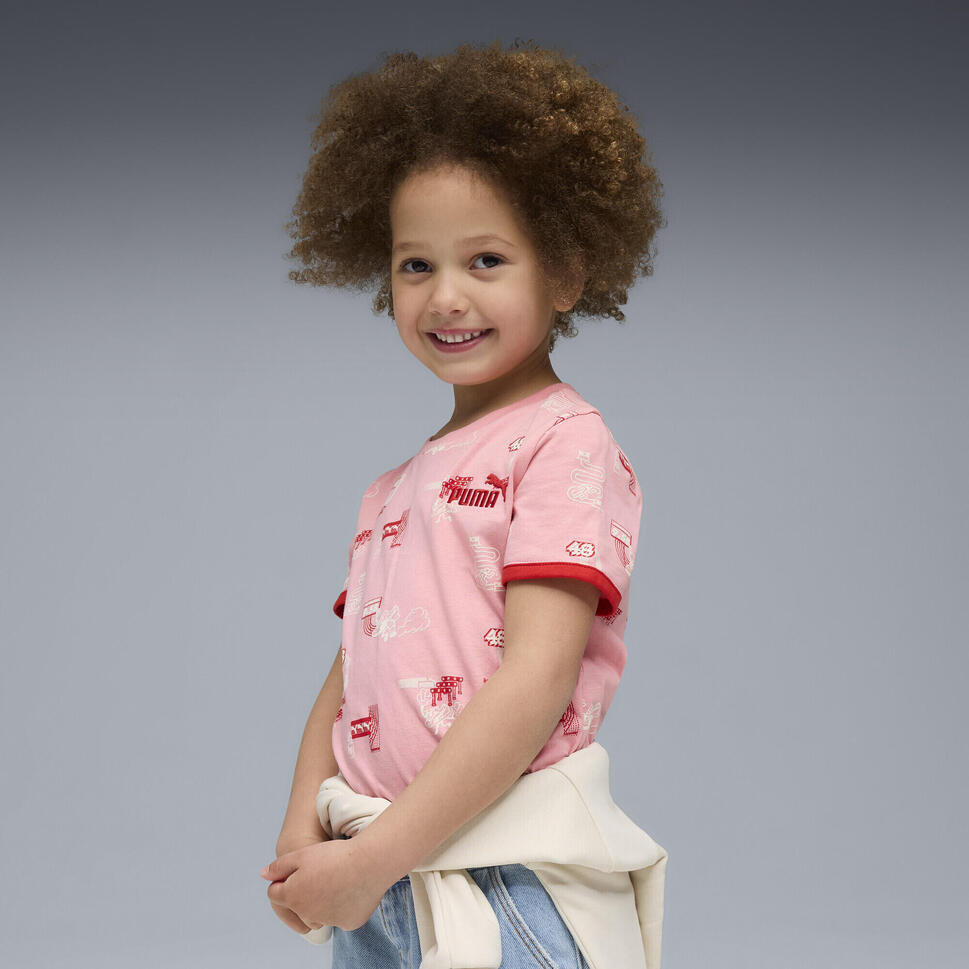 Dziecięca koszulka Little Runners PUMA Pinkscape Pink