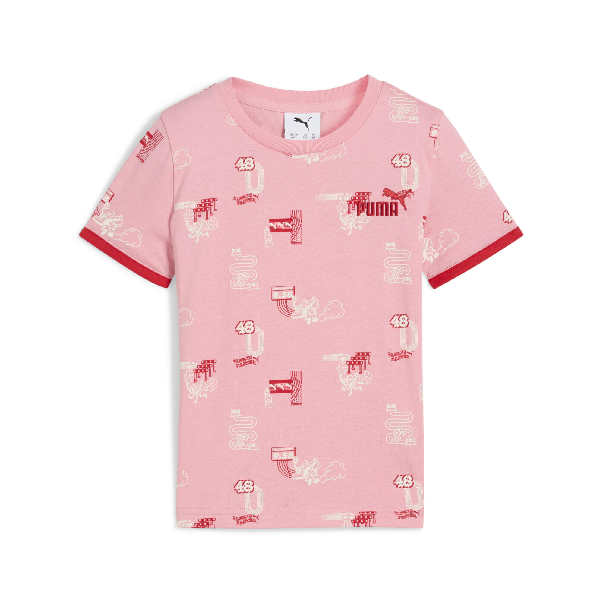 Puma - T-shirt Little Runners Enfant Puma - T-shirt Manches Courtes - Rose - Decathlon