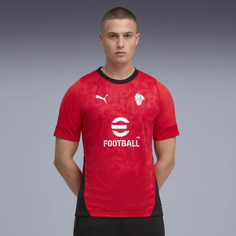 Męska koszulka treningowa AC Milan PUMA For All Time Red Black