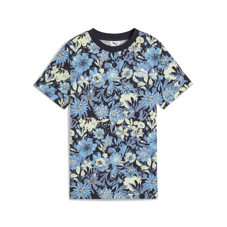 Młodzieżowa koszulka Essentials Nature 2.0 PUMA Cool Blue