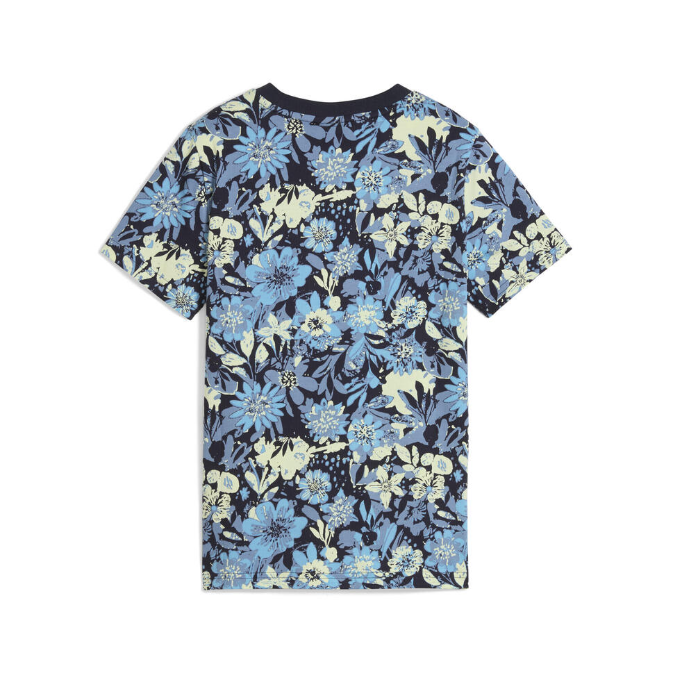 Młodzieżowa koszulka Essentials Nature 2.0 PUMA Cool Blue