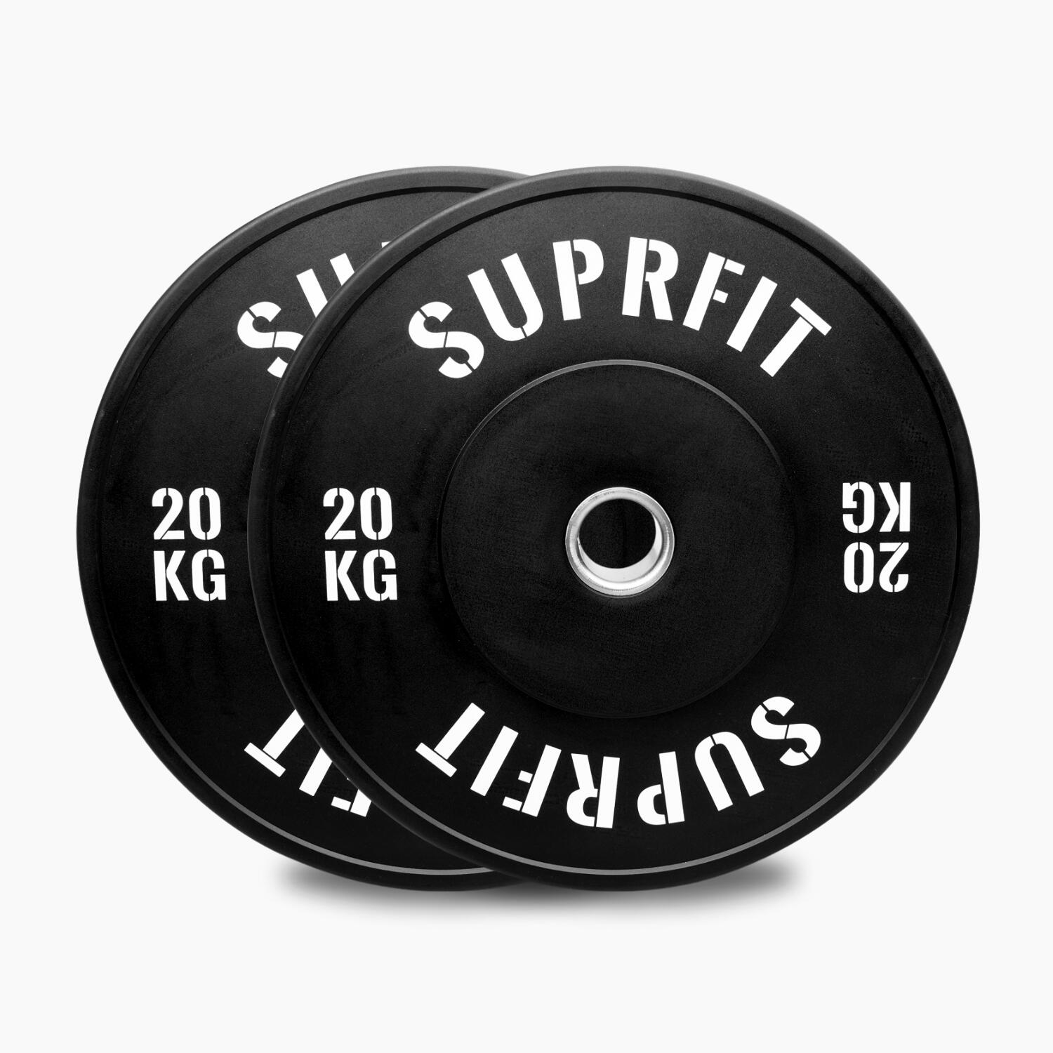 Suprfit Econ White Logo Weightlifting Set - Warrior Elite Bar Chrome 4/7