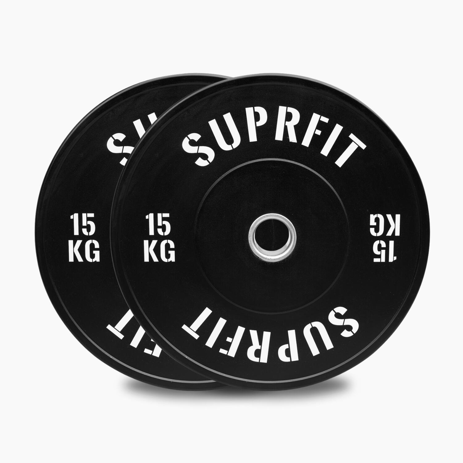 Suprfit Econ White Logo Weightlifting Set - Warrior Elite Bar Chrome 5/7