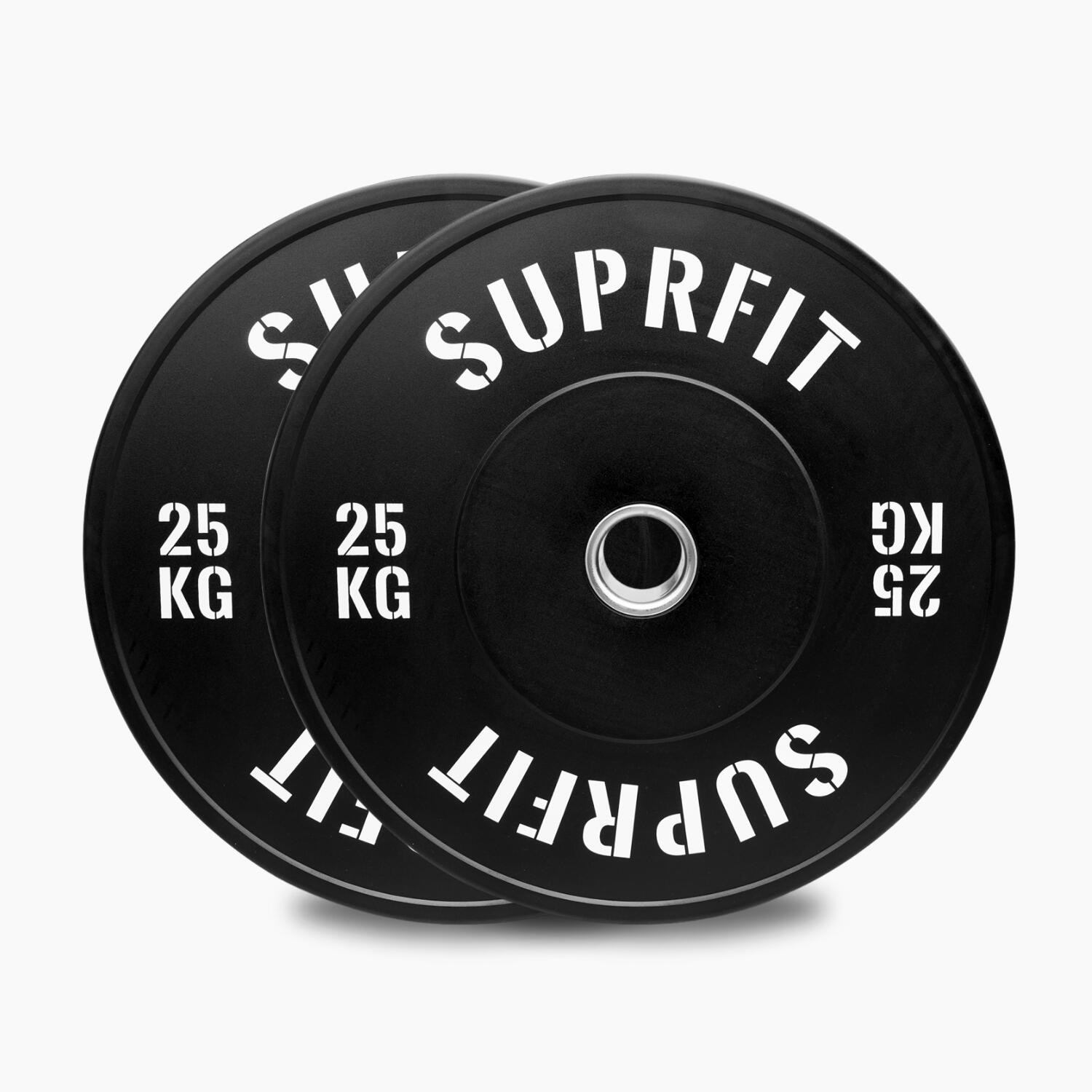 Suprfit Econ White Logo Weightlifting Set - Warrior Elite Bar Chrome 3/7