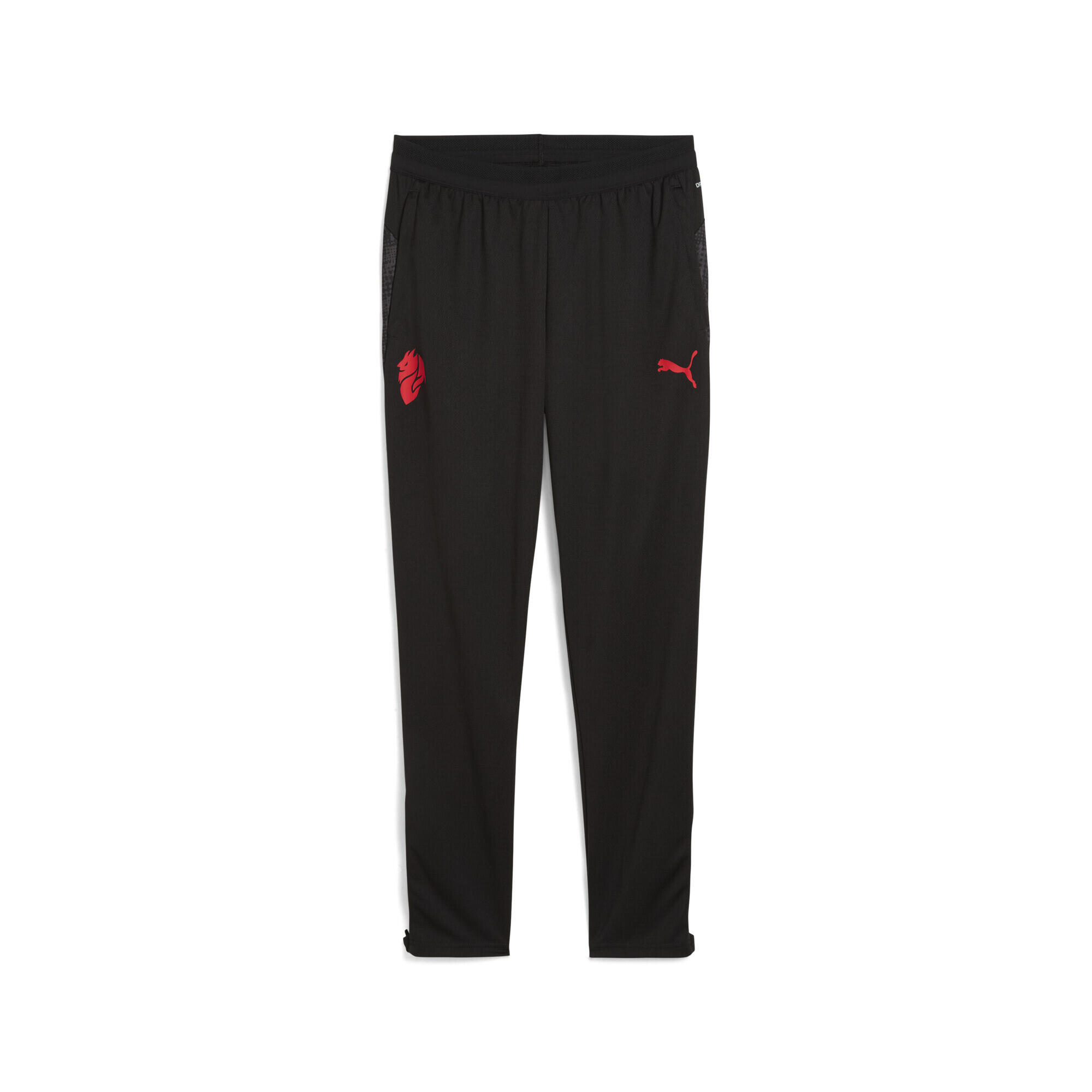 Męskie spodnie treningowe AC Milan PUMA Black For All Time Red