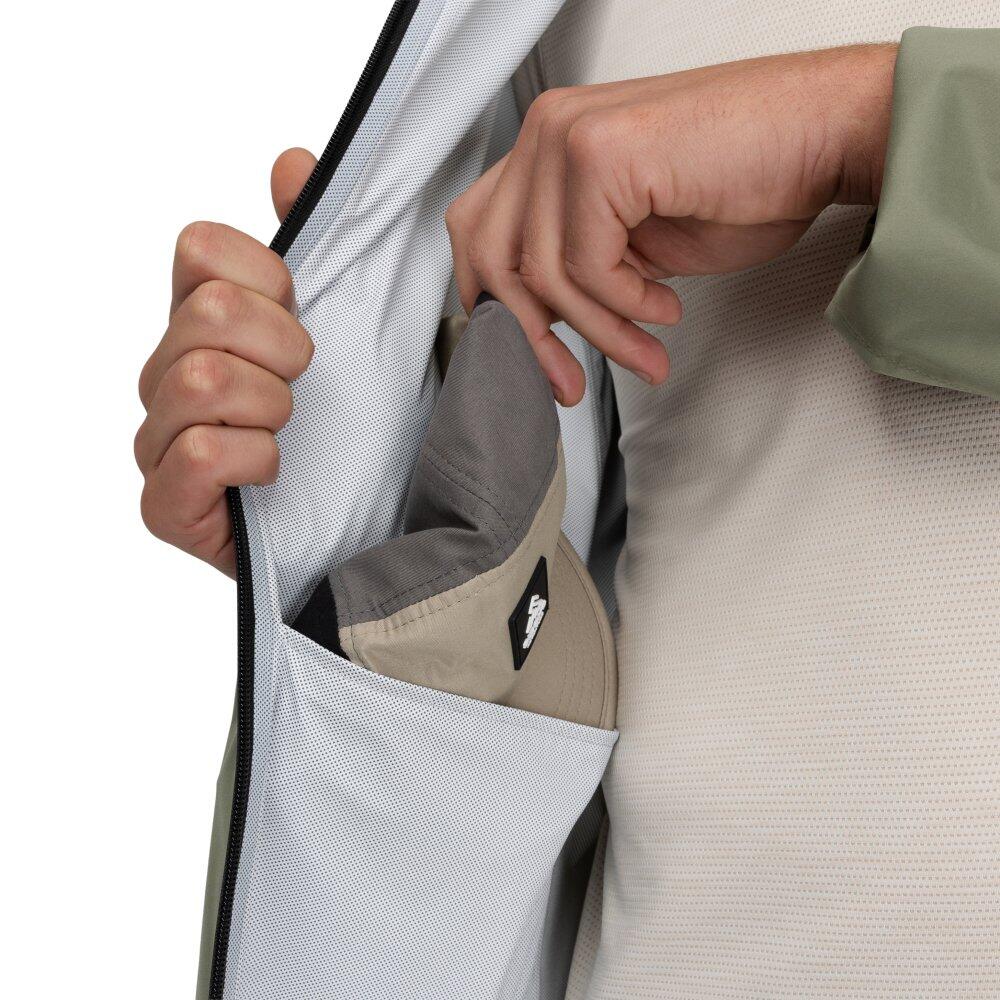 Veste randonnée imperméable ultralégère homme Ventra Green Vert 4/6