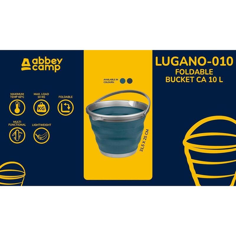 Găleată pliabilă 10 litri - Albastră
