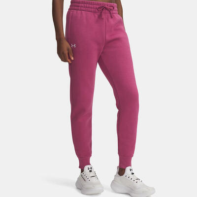 Dames joggingbroek ua rival fleece van under armour fuchsia