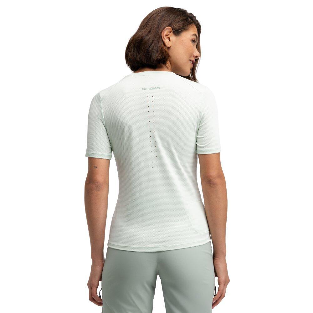 Damen Wandern kurzärmeliges wander-t-shirt für Clarity Mint Grün 2/6