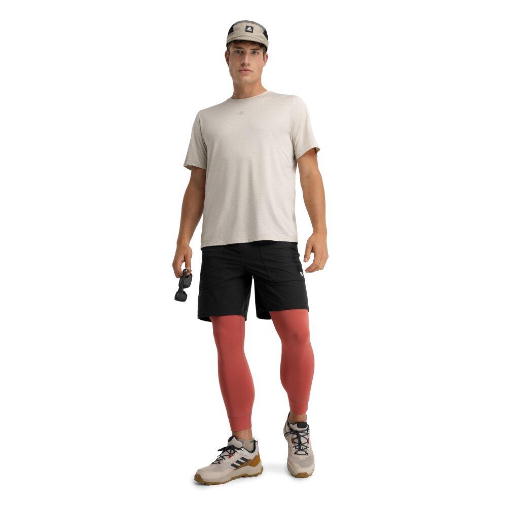 Herren Wandern kurzärmeliges wander-t-shirt für Scout Sand Beige 3/6