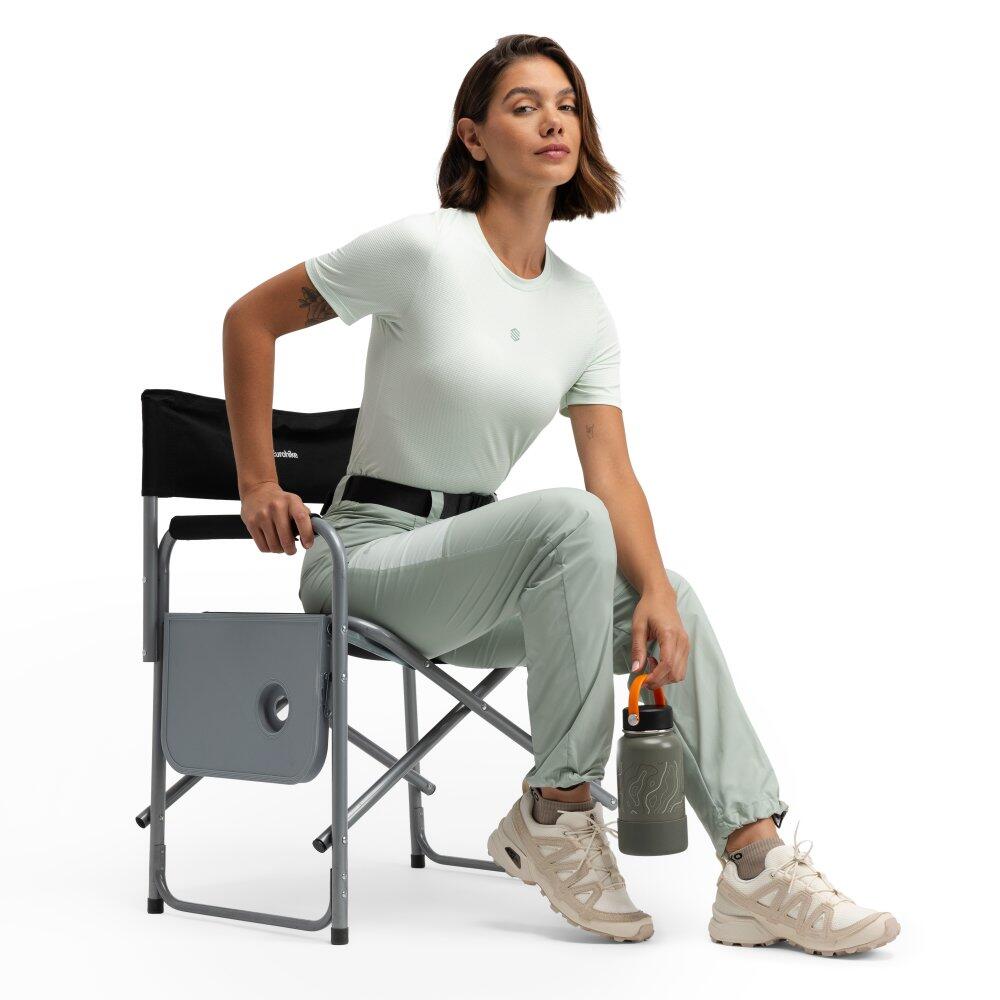 Damen Wandern kurzärmeliges wander-t-shirt für Clarity Mint Grün 3/6