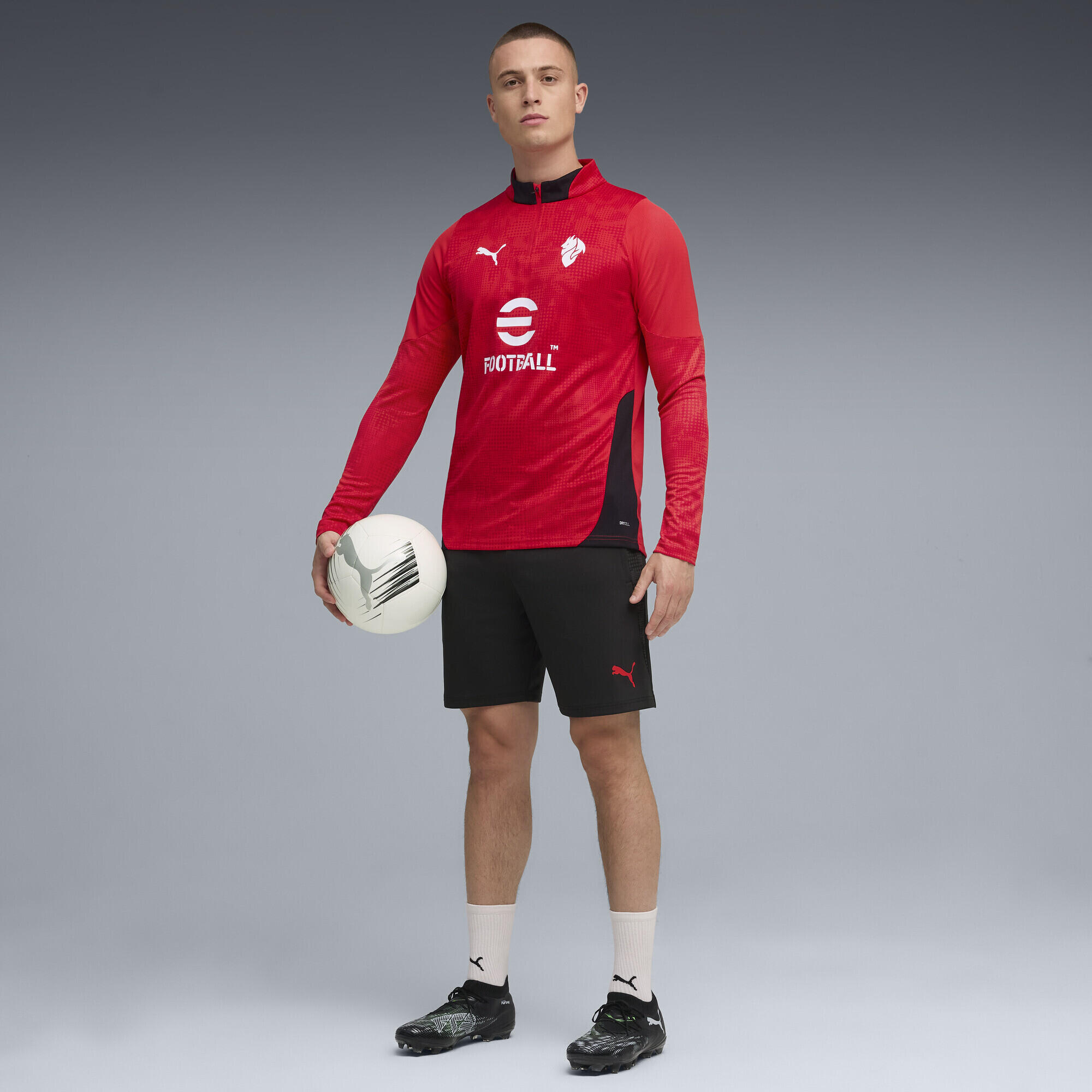 Maglia da allenamento con zip corta AC Milan 25/26 da uomo PUMA 4/7