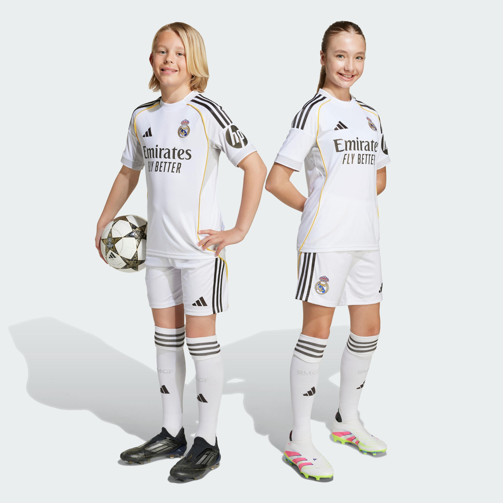 Adidas - Kit Junior Domicile Real Madrid 25/26 Enfants - Survêtement De Sudation - Blanc - 13-14 Ans - Decathlon