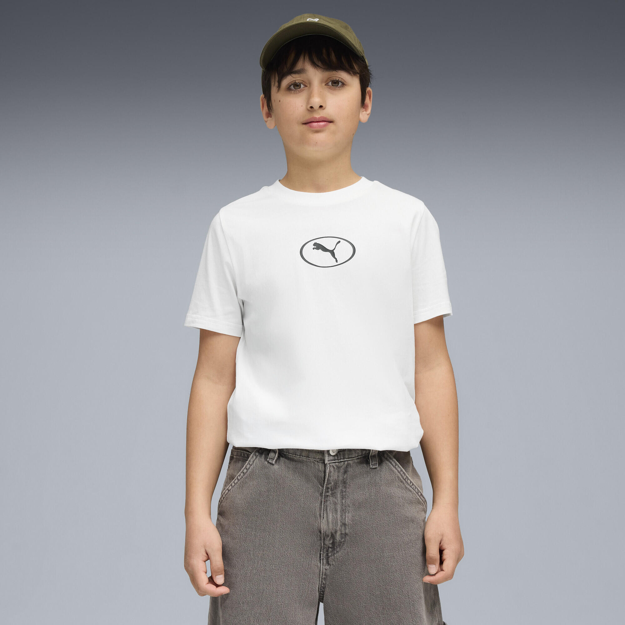 T-shirt con colletto a coste PUMA Sport per ragazzi PUMA 2/7