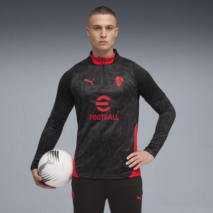 Męska bluza treningowa z zamkiem 1/4 AC Milan 25/26 PUMA