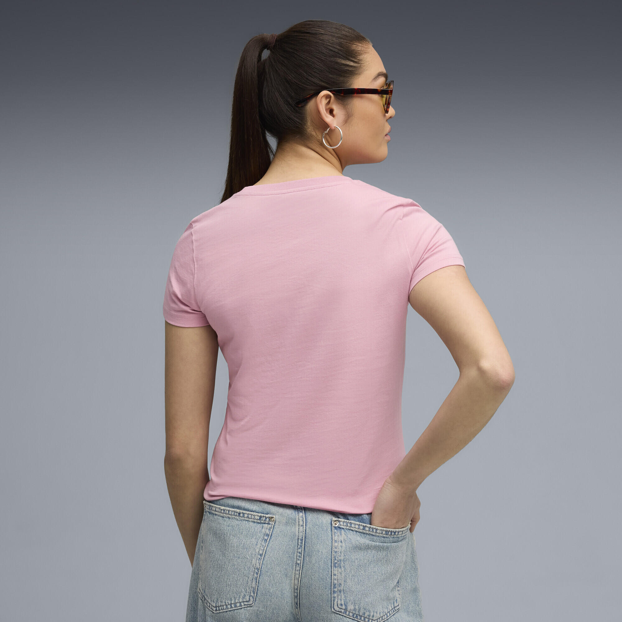 T-shirt à logo N° 1 ESS Femme PUMA Poised Pink 3/7