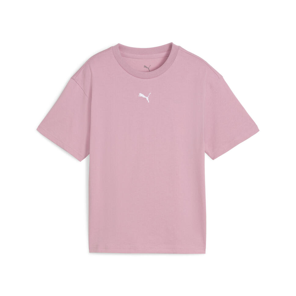 Młodzieżowa koszulka Essentials Boxy PUMA Pink Fruit