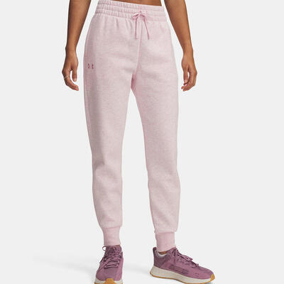 Dames joggingbroek ua rival fleece van under armour lichtroze