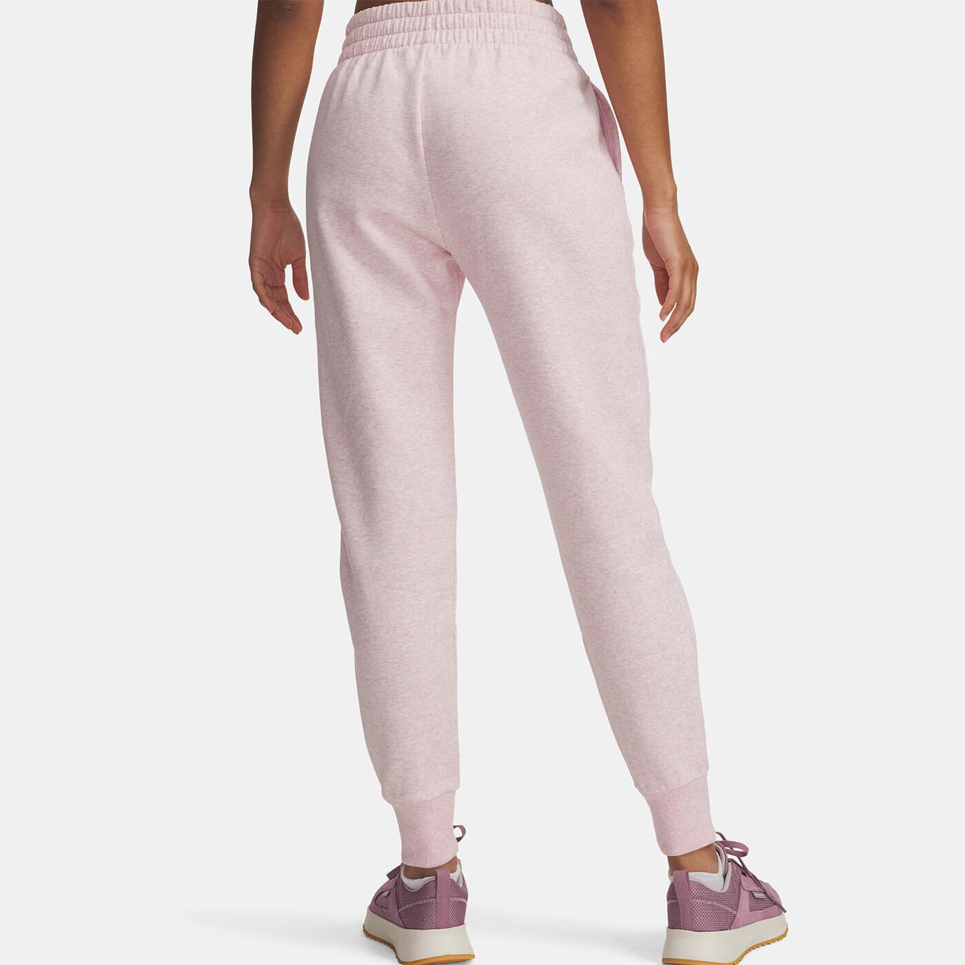 Pantalon de jogging UA Rival Fleece pour femme Under Armour Rose pâle 2/3