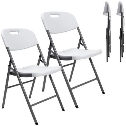 Lot de 2 Chaises pliantes de camping Masi - résistante aux intempéries - légère