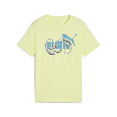 Graphic no. 1 logo t-shirt voor jongeren puma gold moon yellow