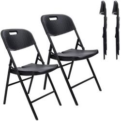 Lot de 2 Chaises pliantes de camping Masi - résistante aux intempéries - légère