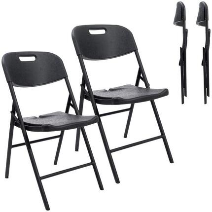 Lot de 2 Chaises pliantes de camping Masi - résistante aux intempéries - légère