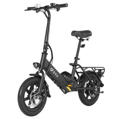 Elektrische fiets dyu c3 14" banden 250w motor 36v 7.5ah accu