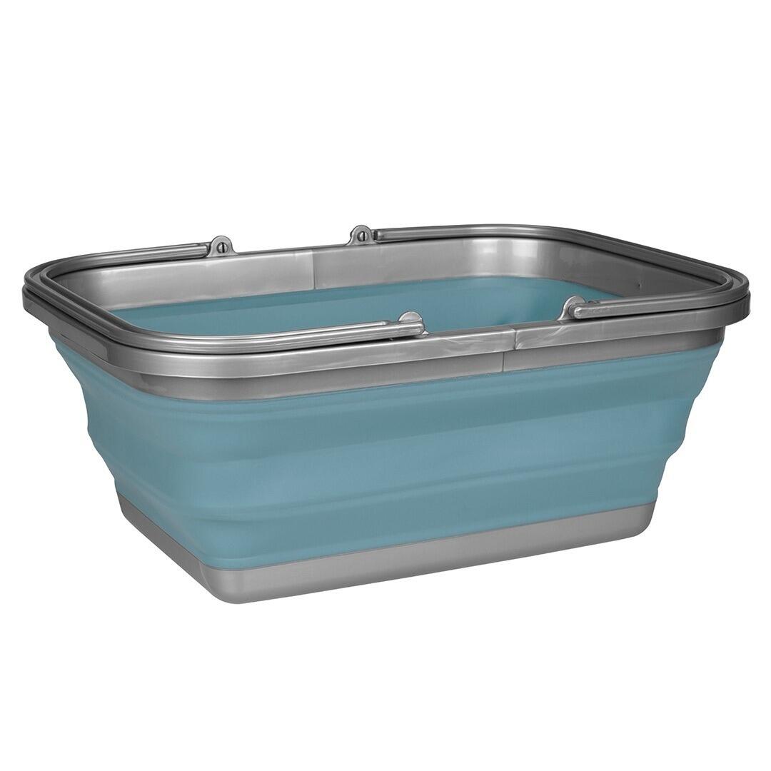 Abbey Camp - Bassine Pliable 16 Litres - Bleue - Cuisine De Coffre - Bleu - Taille Unique - Decathlon