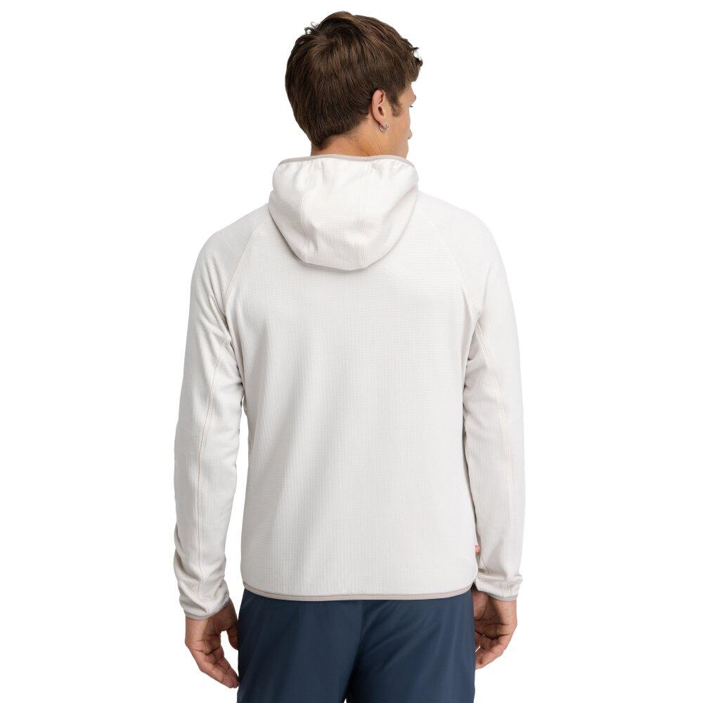 Veste polaire légère à capuche randonnée homme Stride Stone Beige 2/6