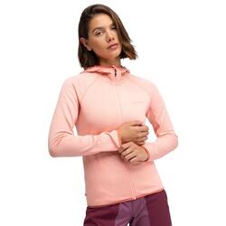 Veste polaire légère à capuche randonnée femme Ember Pink Rose