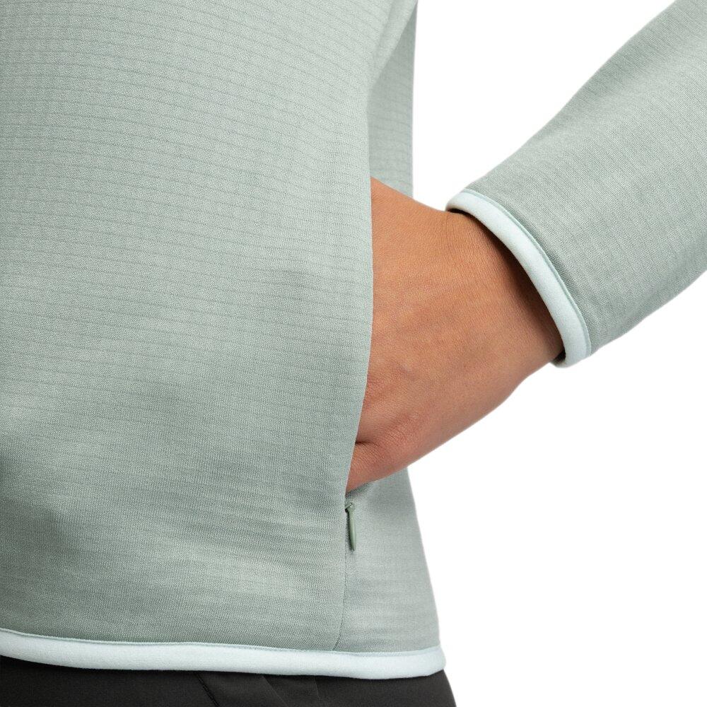 Veste polaire légère à capuche randonnée femme Ember Green Vert 4/7