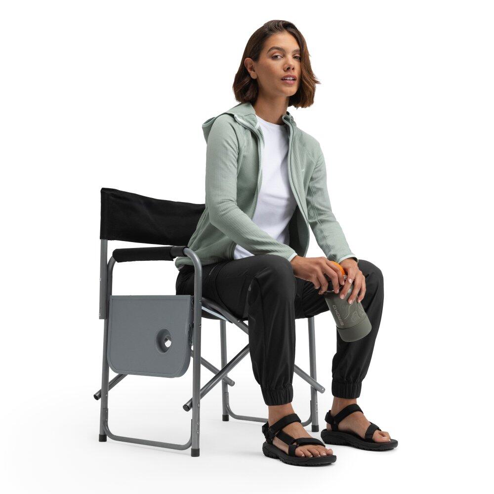 Veste polaire légère à capuche randonnée femme Ember Green Vert 3/7