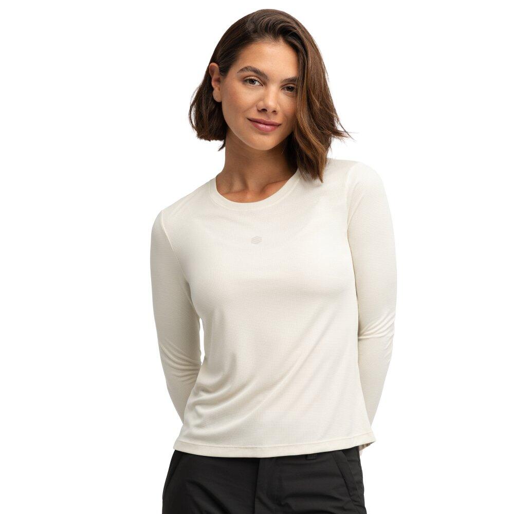 SIROKO Maglietta per l’escursionismo a maniche lunghe da donna Wander Sand Beige
