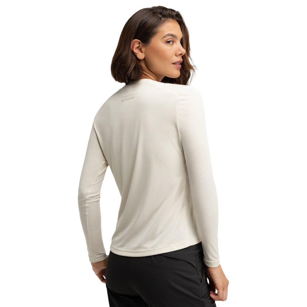 Damen Wandern langärmeliges wander-t-shirt für Wander Sand Beige 2/7