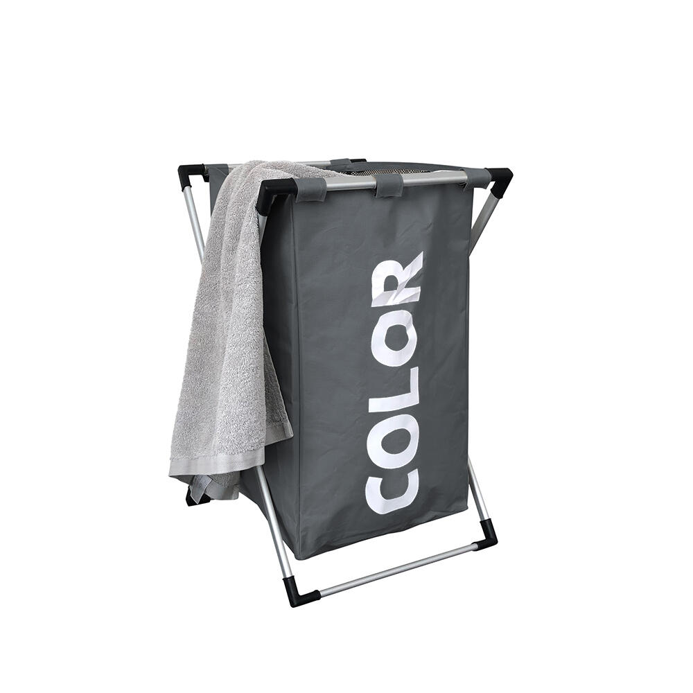 Ivol - Panier À Linge Gris Foncé - 1 Compartiment - Pliable - Cuisine De Coffre - Gris - Taille Unique - Decathlon