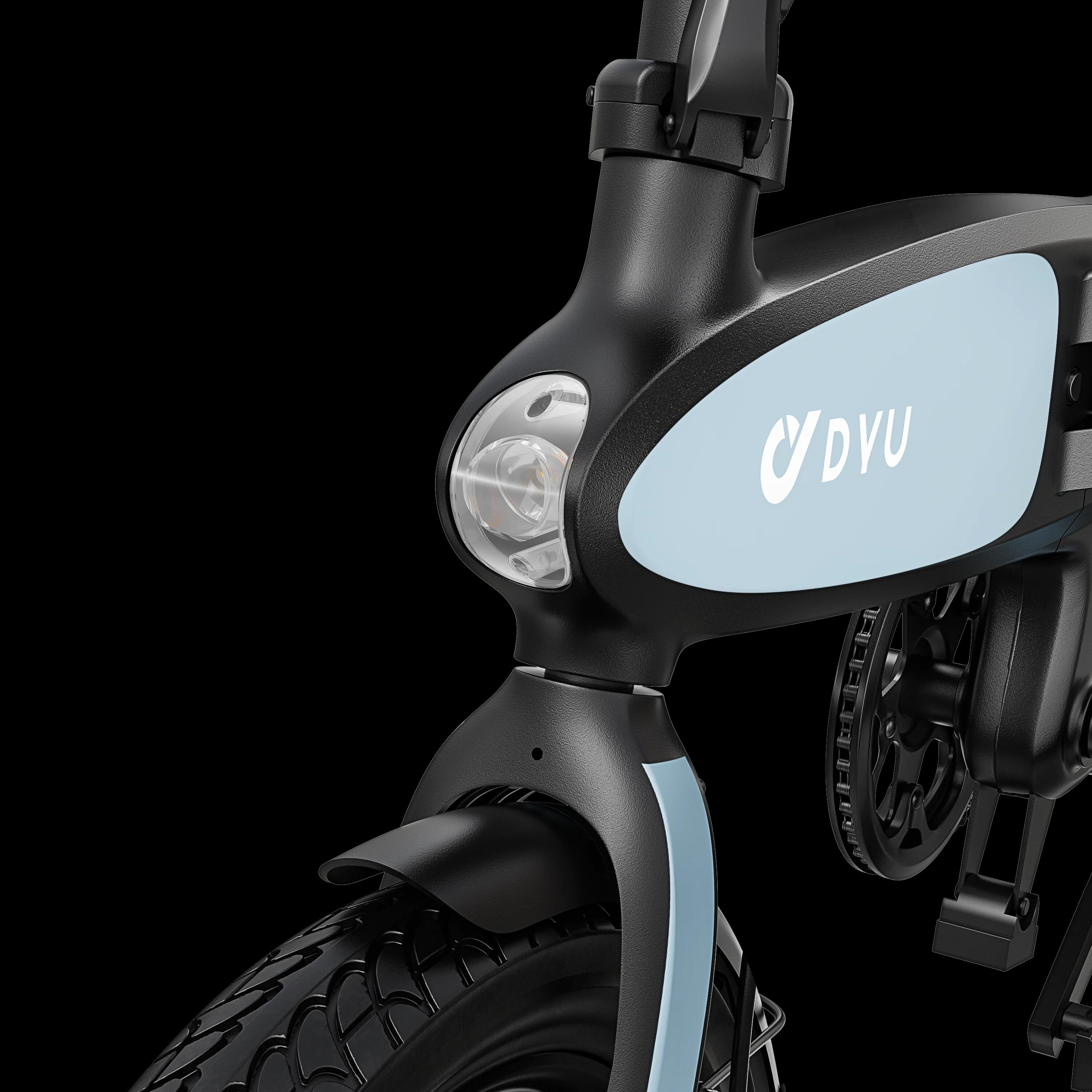Bicicletta elettrica pieghevole DYU C2 da 16 pollici, batteria da 48 V e 7,5 Ah 6/7