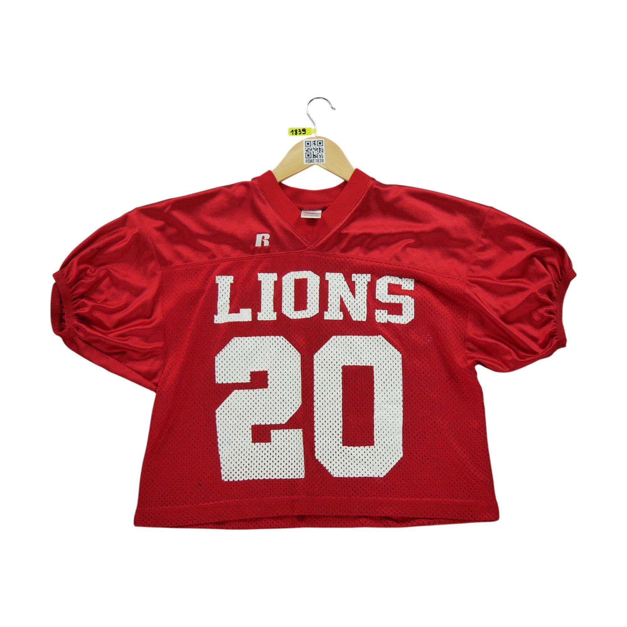 RUSSEL ATHLETIC Reconditionné - Maillot Homme Football US Rouge - Bon État