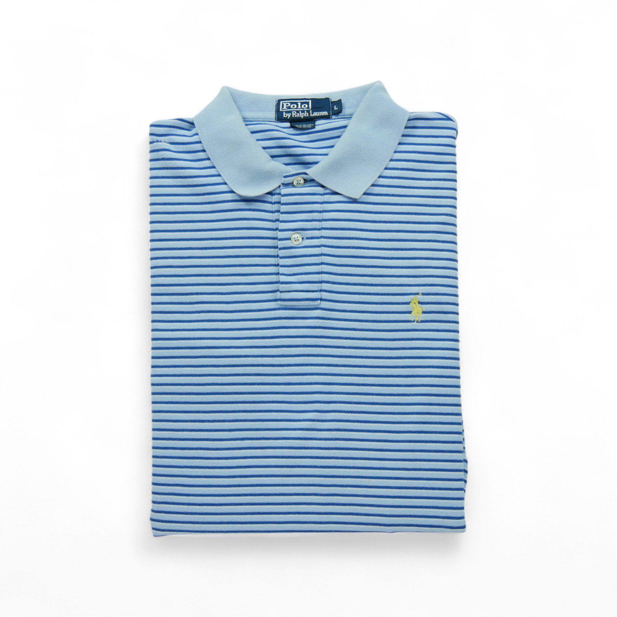 RALPH LAUREN Seconda Mano - Polo blu a maniche corte - Stato buono