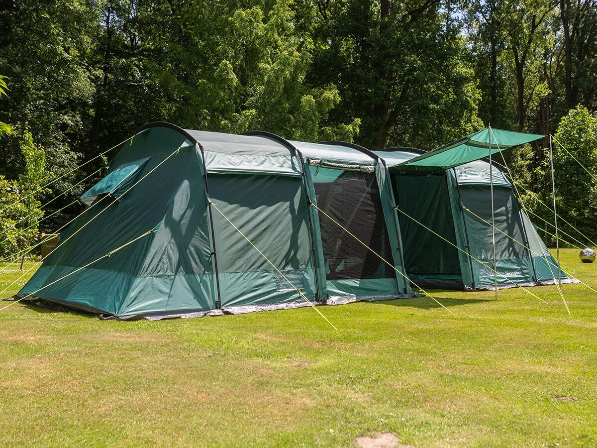 Tweedehands - Familietent Tunneltent Montana 8 – Campingtent - 3 Slaapcabines 2/7
