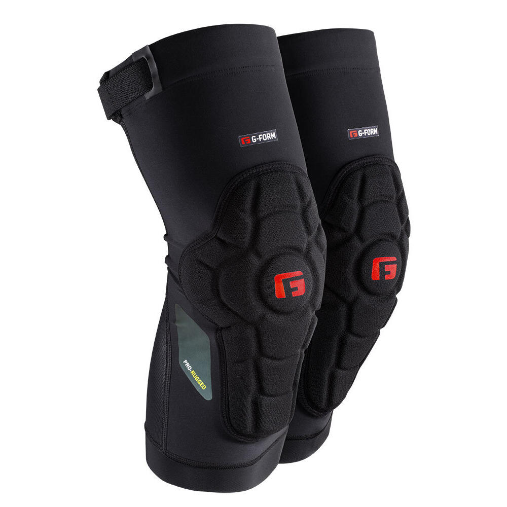 G-Form Pro-Rugged Mountain Bike Knee Guard/Pad Black Pair
